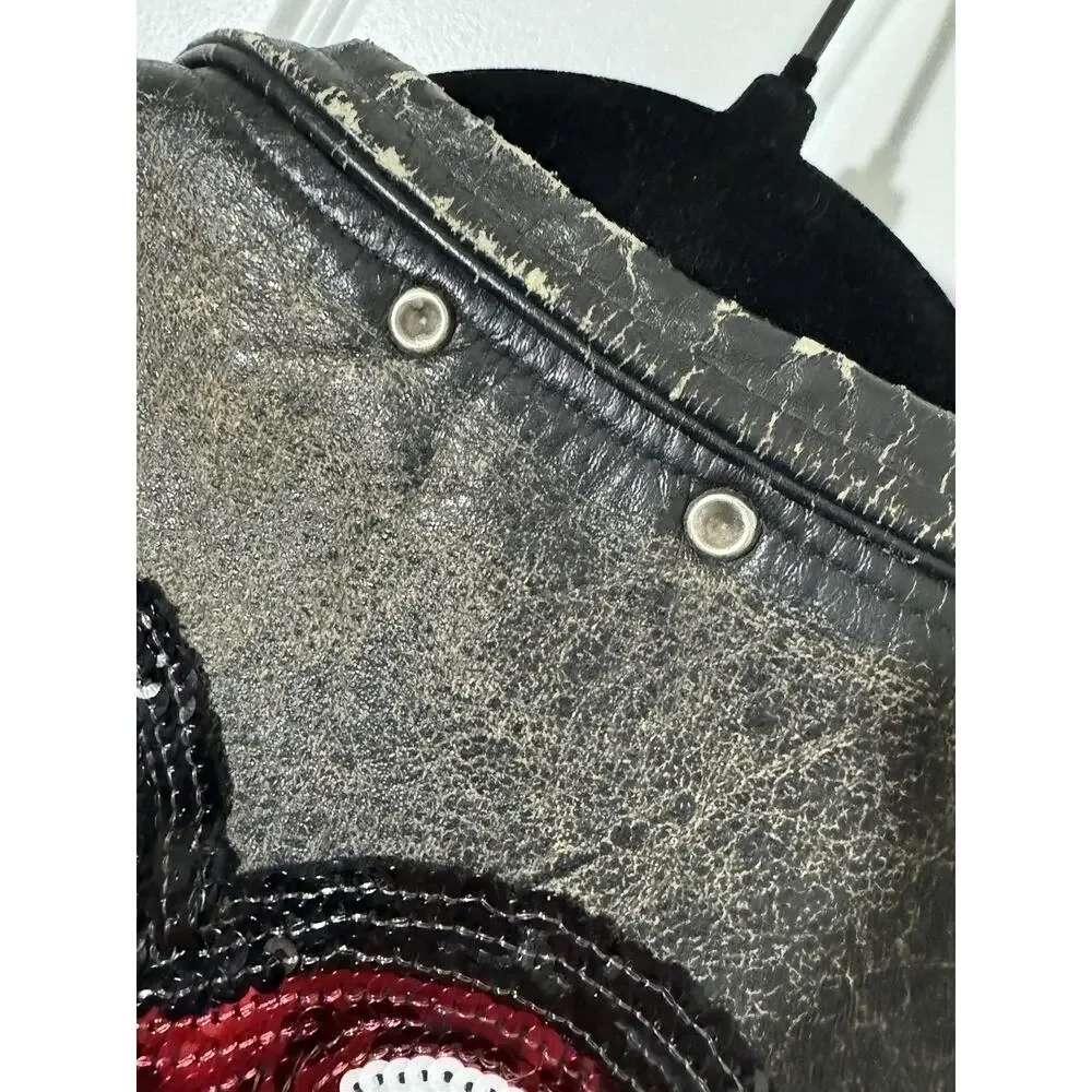 NWT 1 of a Kind MadeWorn Rolling Stones Leather Jacket - Picture 7 of 16